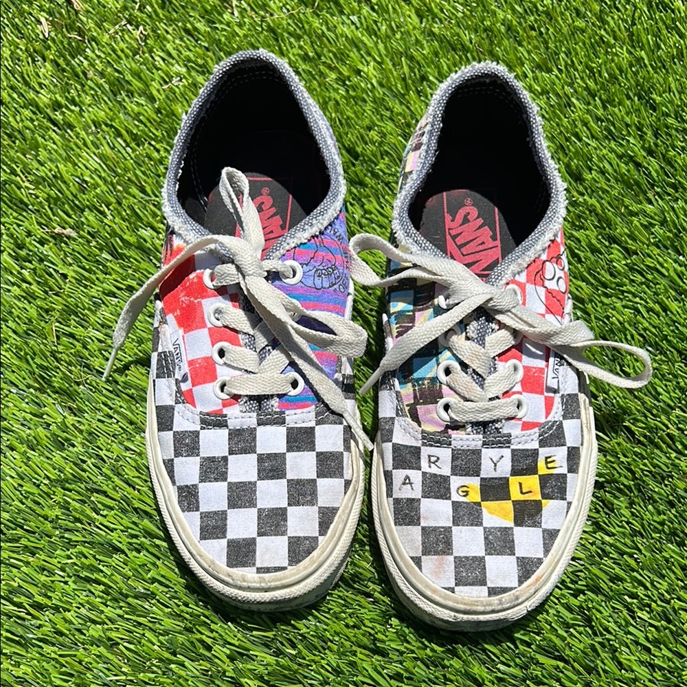 Vans Kids Checkered Sneakers - Stranger Things